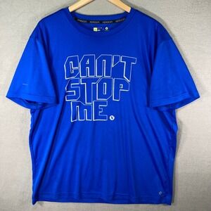 Xersion Mens XL Blue Power Tee Can't‎ Stop Me Graphic T-Shirt Activewear